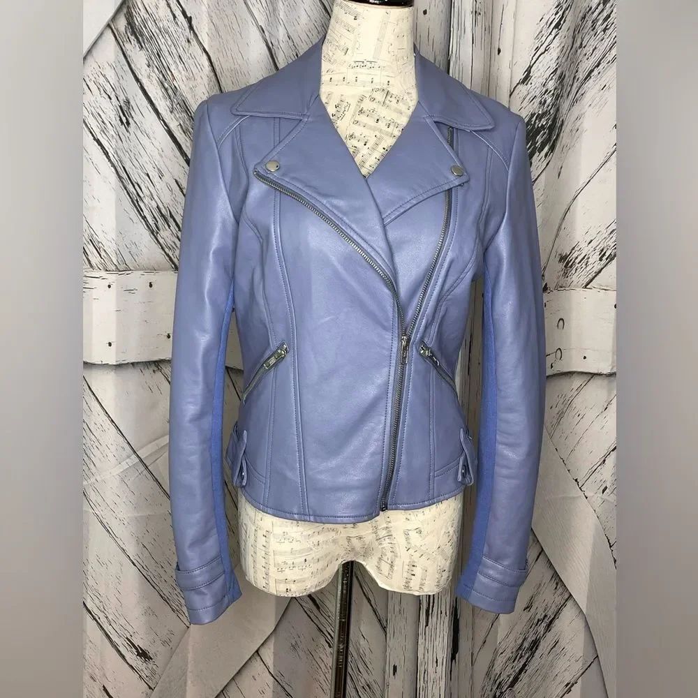 Romeo & Juliet Couture Faux Leather Motorcycle Jacket S
